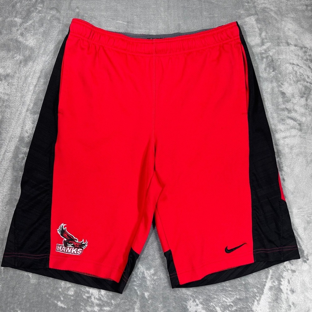 Nike Dri-FIT Hawks Basketball Shorts Mens Small Red Black Athletic Training S